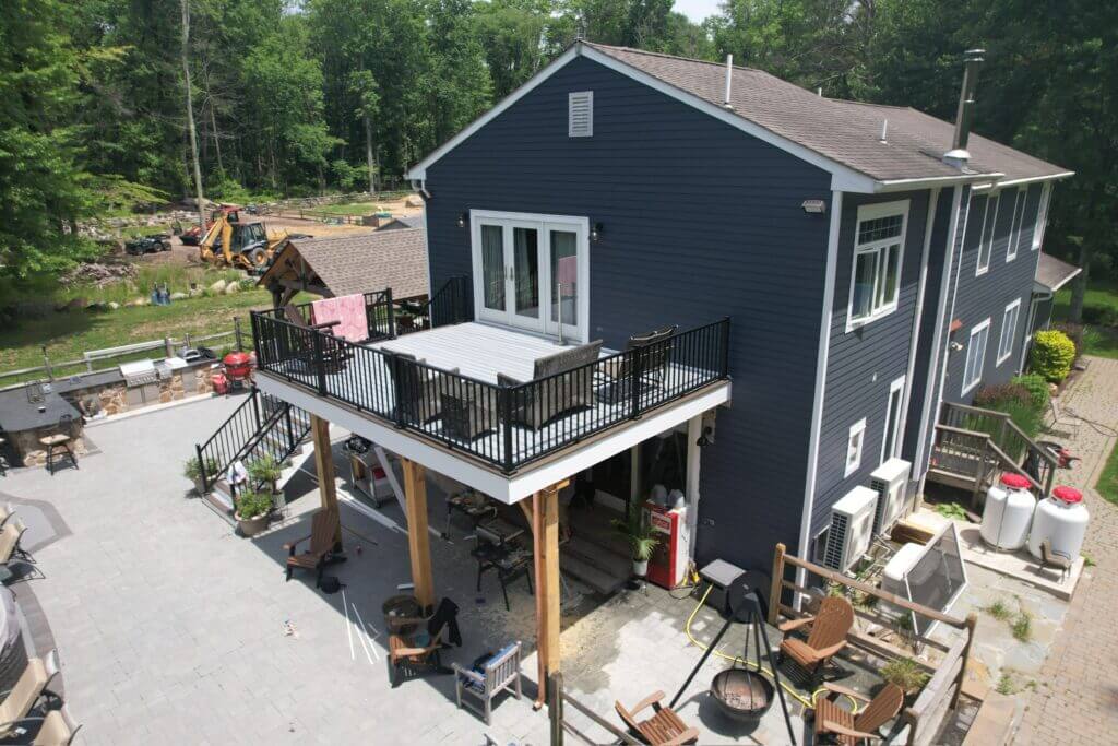 Custom deck build in New Jersey by Legion Build