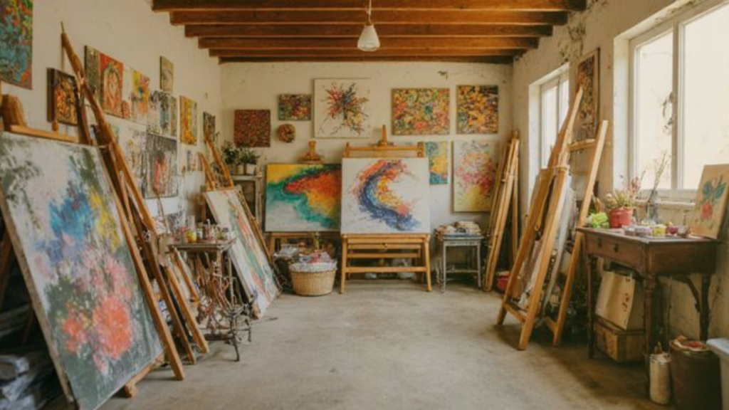 garage converted into art studio