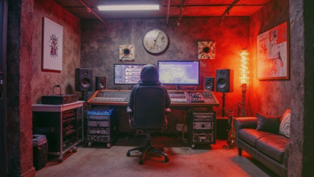 garage converted into music studio