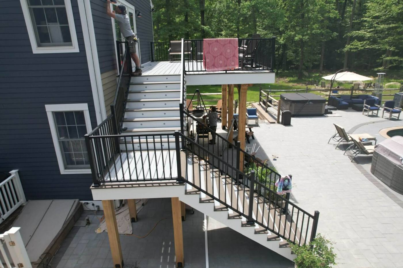 Custom deck in New Jersey by Legion Build